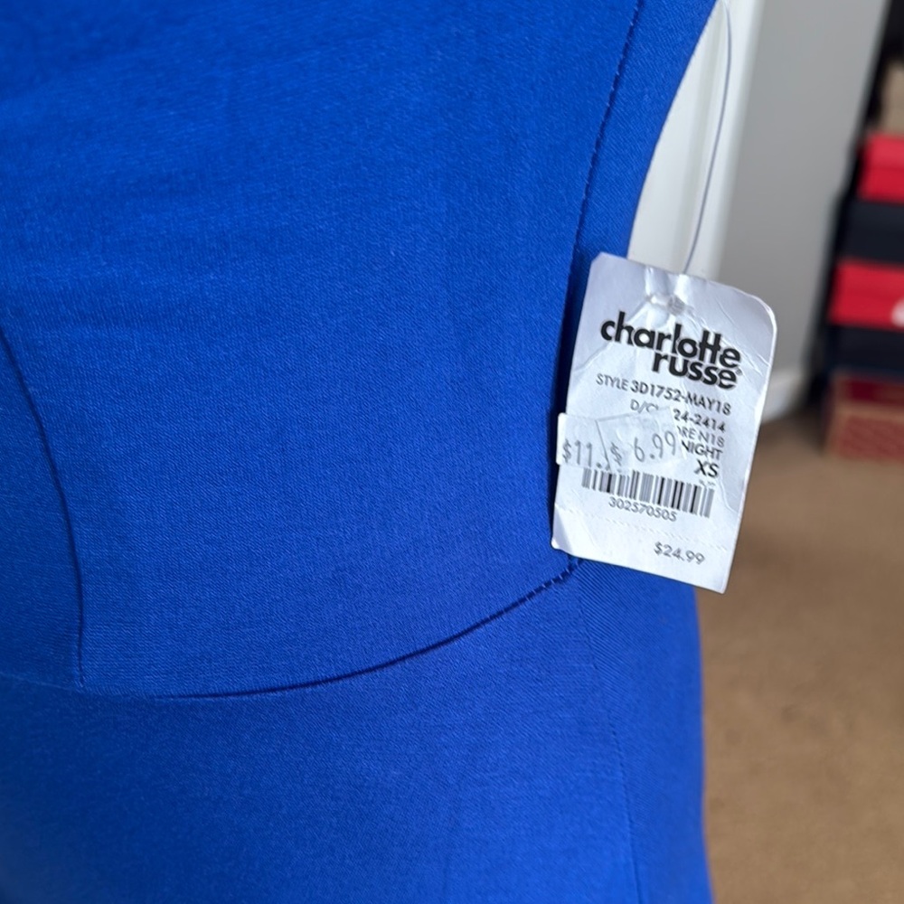 Stylish Blue Charlotte Russe Dress - Picture 8 of 8